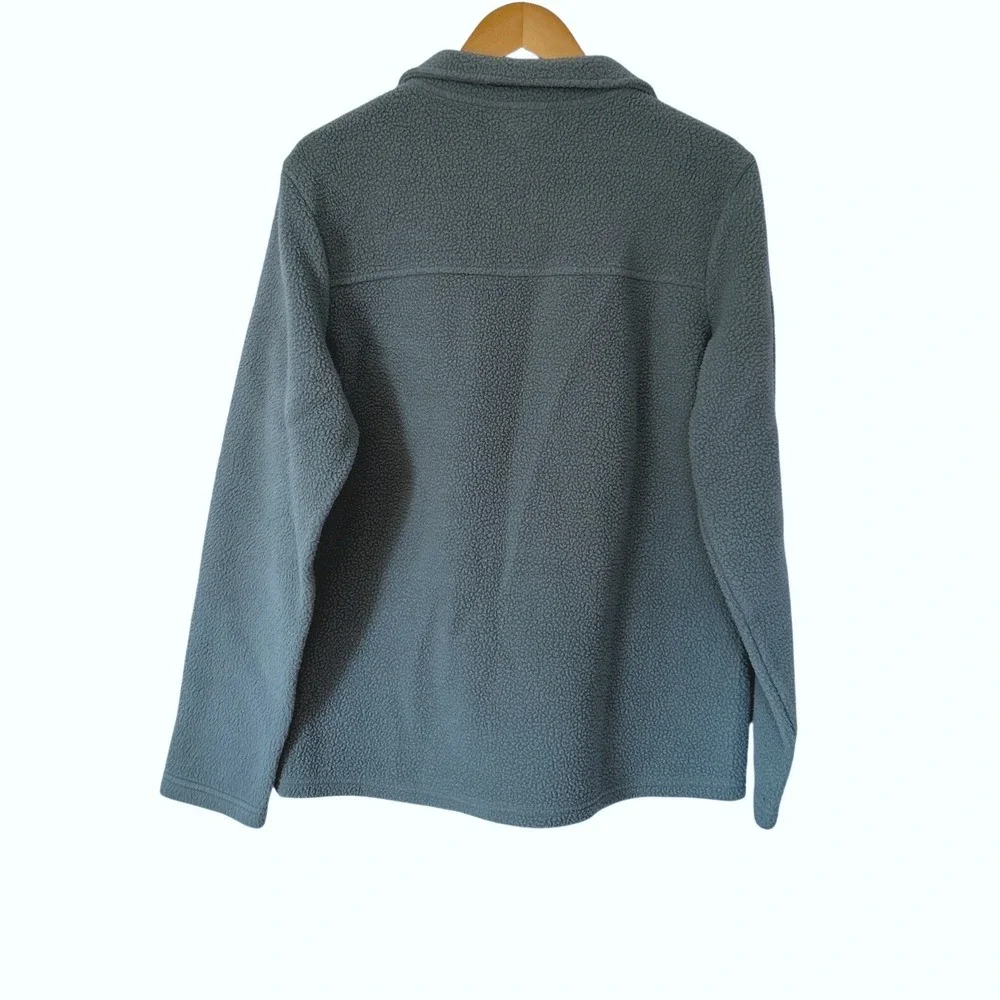 Free Fly Sherpa Quarter Zip Stormy Sea M Pullover Bamboo Blend Cozy Sustainable